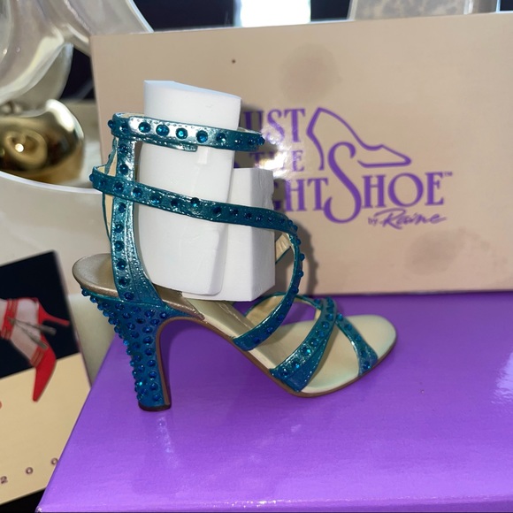 Just The Right Shoe By Raine Passion Teal - Picture 3 of 11